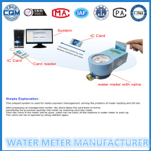 Noncontact System Management Radio Frequency Prepaid Water Meter 15mm-25mm